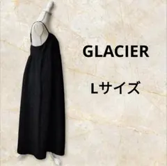 グラシア ハニーズ キャミロングワンピース ふくれジャガード ポコポコ素材 黒L