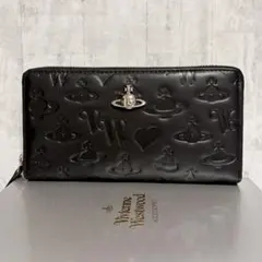 ☆内側に素敵な柄✩】Vivienne Westwood 長財布 マットブラック - メルカリ