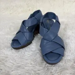 COLE HAAN ブルー ウエッジサンダル AIR DINAH SANDALのサムネイル