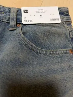 GU バレルレッグジーンズ　丈長め　Mサイズ