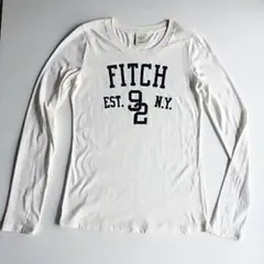 Abercrombie & Fitch ホワイト長袖Tシャツ
