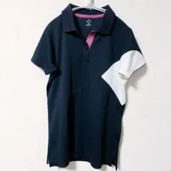 バドミントン　ポロシャツ 黒 L