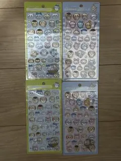 正規品　ちいかわ ボンボンドロップシール みんな ニコニコ みんな ポーズ　4枚