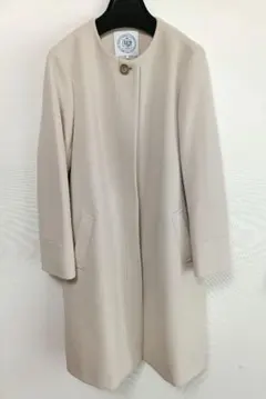 【24時間以内発送】J.PRESS　ノーカラーコート　 オフホワイト　アイボリー