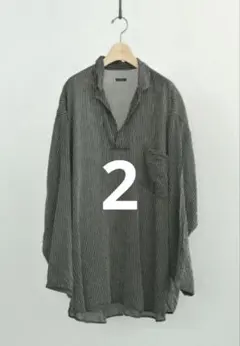 comoli 26SS ストライプスキッパーシャツ 新品未使用 サイズ2 - メルカリ