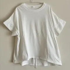 白　半袖　ゆったりシルエット　Tシャツのサムネイル