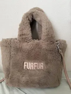 FURFUR エコファートートバッグ ショルダー ブラウン