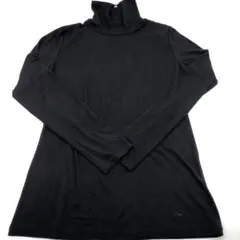 【美品】バーバリーロンドン　タートルネック　ニット　レディース　サイズ2　黒