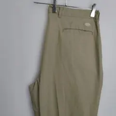 ディッキーズ サイズ38 ワークパンツ ロングパンツ カーキ ツータック