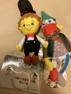 えんとつ町プペル、ルビッチぬいぐるみ2体と缶バッジセット