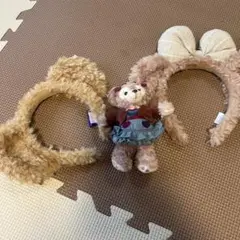 ダッフィーシェリーメイ　カチューシャ2個セット シェリーメイぬいば