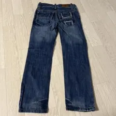 超美品トミーHILFIGER 120cm ダメージ加工 ストレートジーンズ