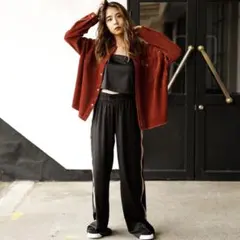 ROXY コーデュロイ シャツ レッド 赤 秋冬