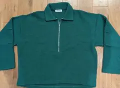 エ*チ様 monkey time グリーン ハーフジップスウェット