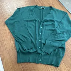 GU グリーン カーディガン