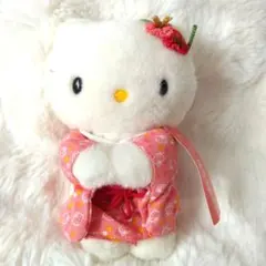 希少 美品 キティ ご当地 ぬいぐるみ マスコット 鹿児島限定 桜島大根