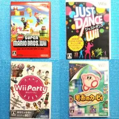 ニンテンドーWii　ゲームソフト（4セット）
