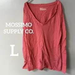 MOSSIMO SUPPLY CO. カジュアルTシャツ L コーラルピンク