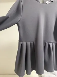 グレー フレアシルエット 長袖トップス 40/L