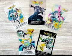 ポケモン 初音ミク ポケミクライブ ららぽーと 特典 クリアカード 全5種