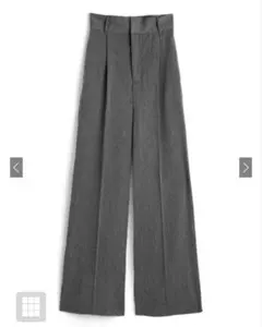 グレイル センタープレスワイドタックロングパンツ