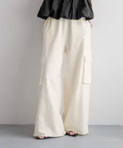 LOWRYS FARM 新品 ウラケカーゴパンツ ワーク スウェット ダンス着