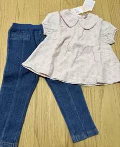 プティマイン　futafuta トップスボトムスセット