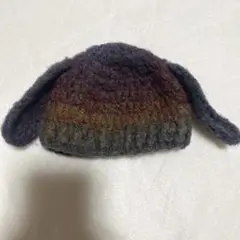 うさぎ　ニット帽　グラデーション　ベビー　ハンドメイド