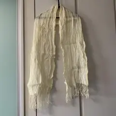 麻100％ シワ加工ストール