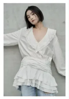 完売品⭐︎ZARA フリル刺繍入りショートワンピース S ホワイト プリーツ