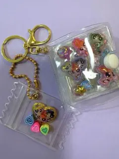 パワパフ　パワーパフガールズ　ミニシール帳 完成品 シール キーホルダーのサムネイル