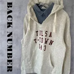 サ*ジ様 BACK NUMBER　ロゴパーカー　トップス　長袖　フード　メンズ