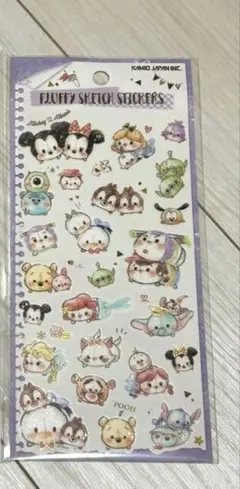 フラッフィースケッチステッカーズ ディズニー ツムツム