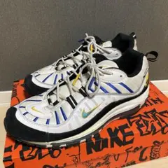 ナイキ エアマックス98 ホワイト ティール ネビュラ ユニバーシティゴールド