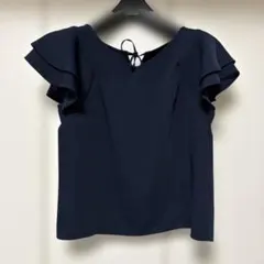 最終価格！ビーラディエンス❤︎フリルネイビーブラウス⭐︎美品！