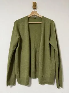 無印良品, カシミヤカーディガン, Lサイズ, グリーン