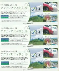 日本駐車場開発　株主優待券　3枚