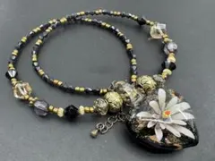 M8422 色石　ネックレス　ヴィンテージ アクセサリー