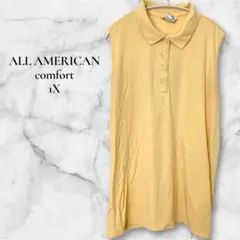 最安値 ALL AMERICAN comfort 【1X】ノースリーブポロシャツ