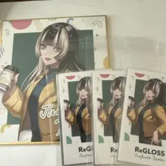 ホロライブ 儒烏風亭らでん チェキ 色紙 渋谷さんぽ ReGLOSS