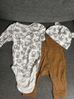 H&M オーガニックコットン ロンパース　3点セット 68cm