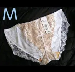 Ｍ★エメフィール★ホワイトレースセクシーフルバックショーツ★新品★のサムネイル
