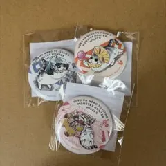 CAPCOM カプくじ　モンハン　夜は猫といっしょ　缶バッジ