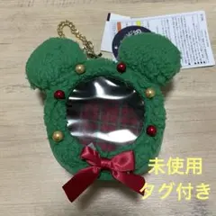 未使用　ディズニーシー　ミッキー　2024 ダズリングクリスマス　リース風ポーチ