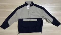 KANGOL ハーフジップ ナイロンジャケット ネイビー/グレー