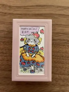 15ネコシリーズ　子供の描いた絵　オリジナルイラスト　手描きイラスト　ミニ原画