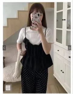 GRL フリルキャミ➕Tシャツセット