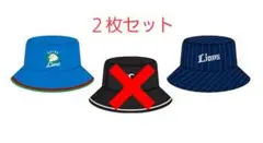 【新品未使用】非売品　埼玉西武ライオンズ バケットハット来場者記念品　2枚セット
