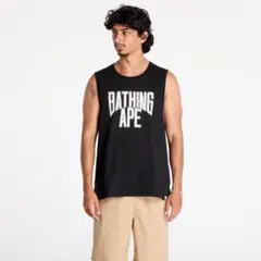 【新品】BAPE タンクトップ ブラック アベイシングエイプ APE エイプのサムネイル