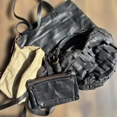 皮バック4点まとめて売り